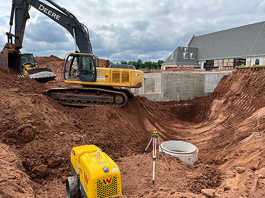 photo of Excavation at a construction project